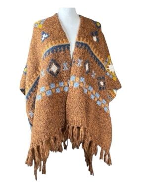 AMERICAN EAGLE OUTFITTERS Knit Poncho, One Size.